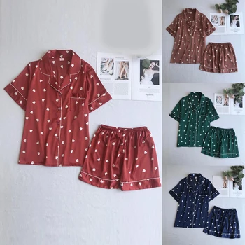 

Summer NEW Daily High Quality Womens Sexy Shorts Sleeve Sleepwear Short Nightwear Pant Sets A2