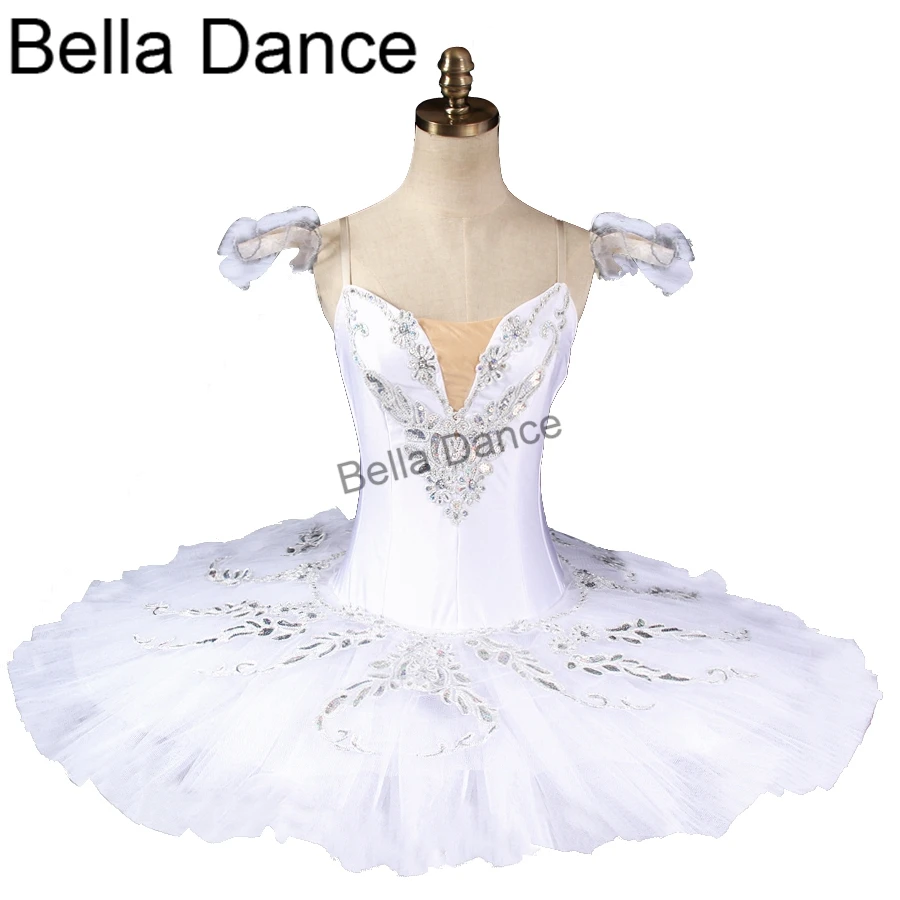 Women Professional Ballet Tutu White Swan Classical Pancake Platter Tutu Skirt Nutcracker Ballet Stage Costume8926