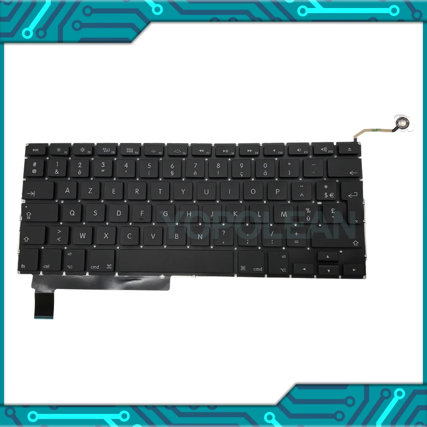 A1286 французский стандарт для MacBook Pro, моноблок 1" A1286 Франция Французский клавиатура 2009-2012 лет