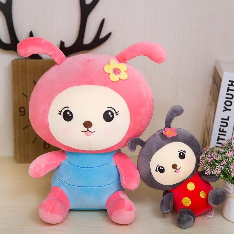 

Cute Insect Dolls Small Bee Doll Plush Toys Pajama Pillow Doll Children Large Size Gift