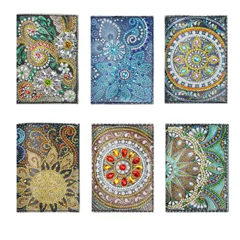 

Passport Protective Cover DIY Special Shaped Diamond Painting Leather Passport Holder Card Organizer Gift Travel Accessories