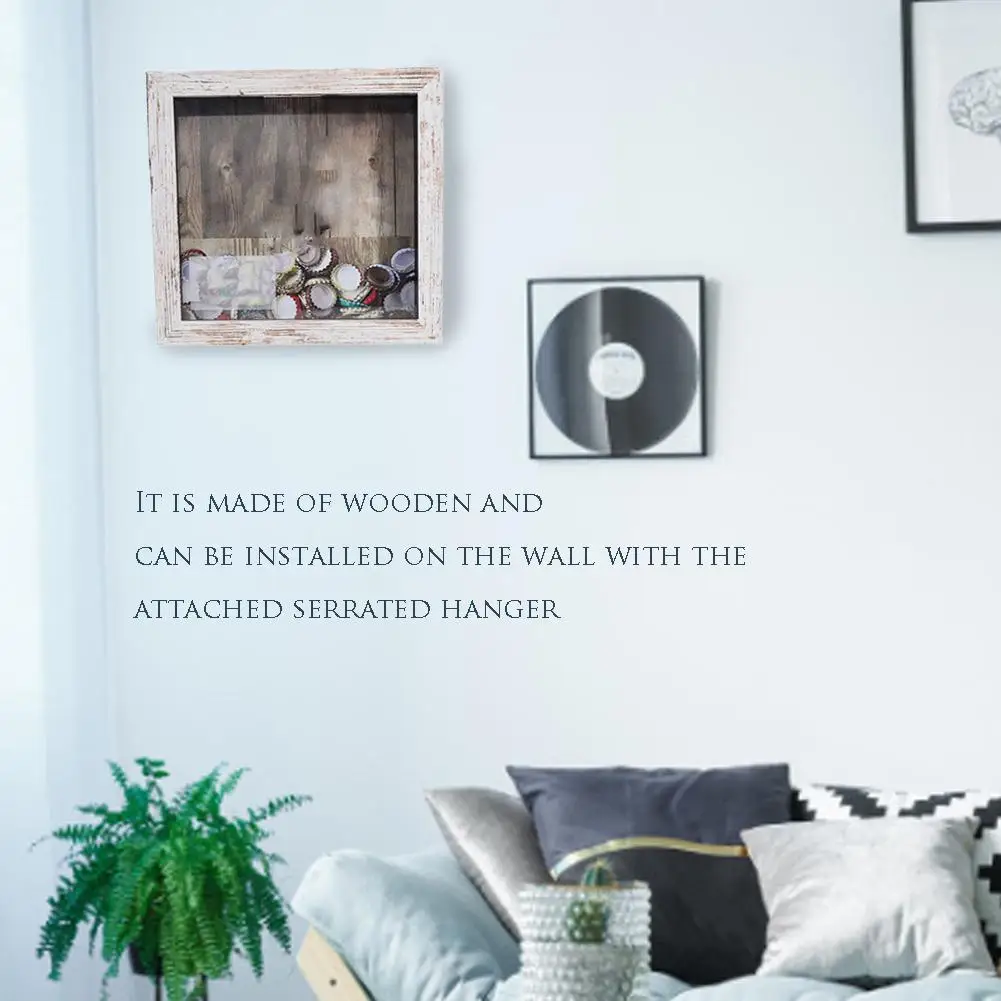 8 дюймовая деревянная трехмерная фоторамка крышка для бутылки пива держатель