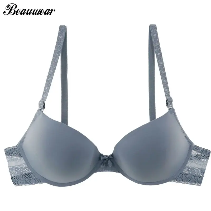 Beauwear, Новое поступление, сексуальный бюстгальтер пуш-ап, Треугольные чашечки, бюстгальтеры для женщин, гладкий, майка, бюстгальтер, маленькая грудь, без подкладки, пуш-ап, Bh