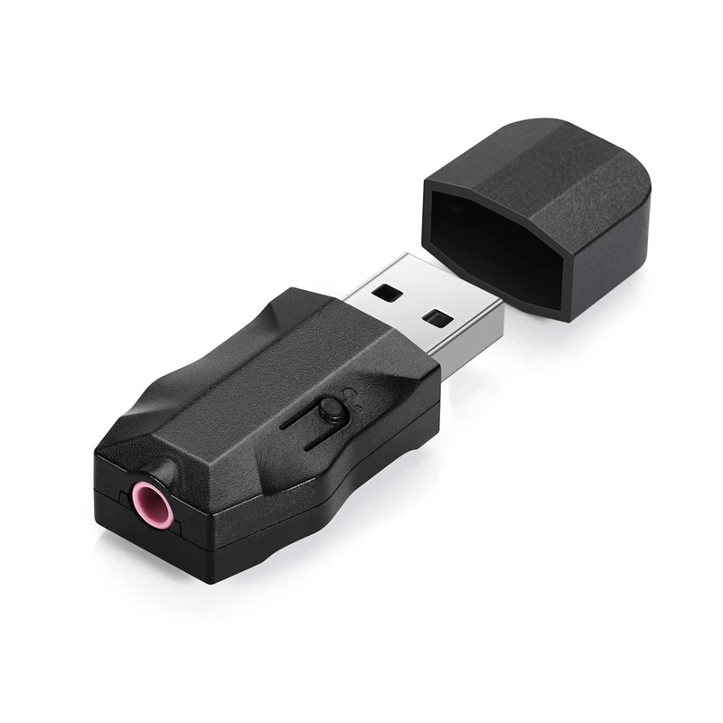 Мини Bluetooth адаптер 5,0 беспроводной передатчик и приемник 3,5 мм AUX разъем для ТВ ПК автомобильный комплект