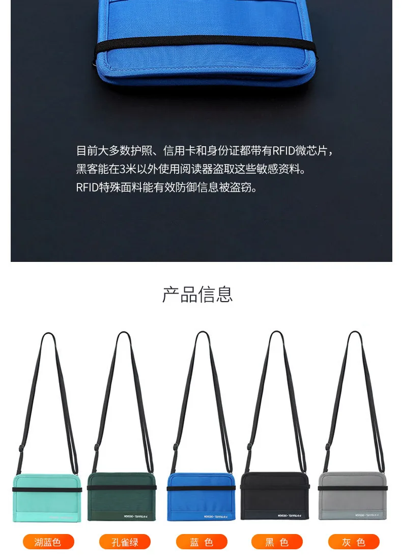RFID экспортная дорожная сумка для паспорта многофункциональный держатель билетов короткий кошелек для хранения документов Держатель для паспорта Сумка для документов