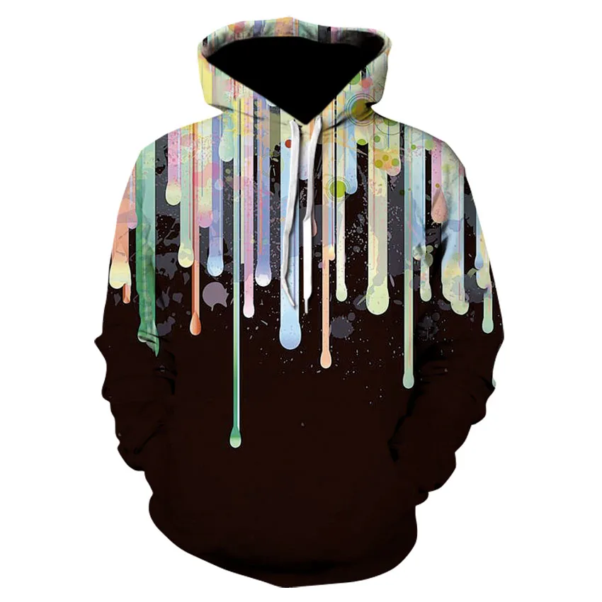 Модные мужские и женские 3D окрашенные ранние Мужские Цифровые принты свитера