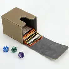 

Card Holder Scratch Resistant Large Capacity Faux Leather TCG Trading Card Game Card Storage Box for Board Game