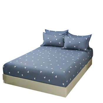 

19 Colors New Printing Bed Mattress Cover Pad For Kids Bedroom Mattress Protector Bed Fitted Sheet With Elastic Mattress Topper