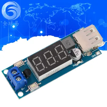 

1 PCs DC-DC Voltage Reduction Power Supply Module 6.5v12v ~ 40V to 5V + Car Mounted Voltmeter USB Charging Mobile Phone