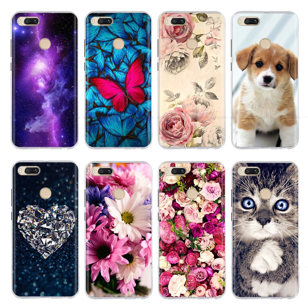 Silicone Cover for Xiaomi MI A1 Case Full Protection Soft Tpu Back