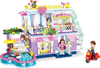 

Friend Series Princess Ailisha Sunshine Holiday Villa Building Blocks Set For Children Kids Assembling Brick Girl Model Toys