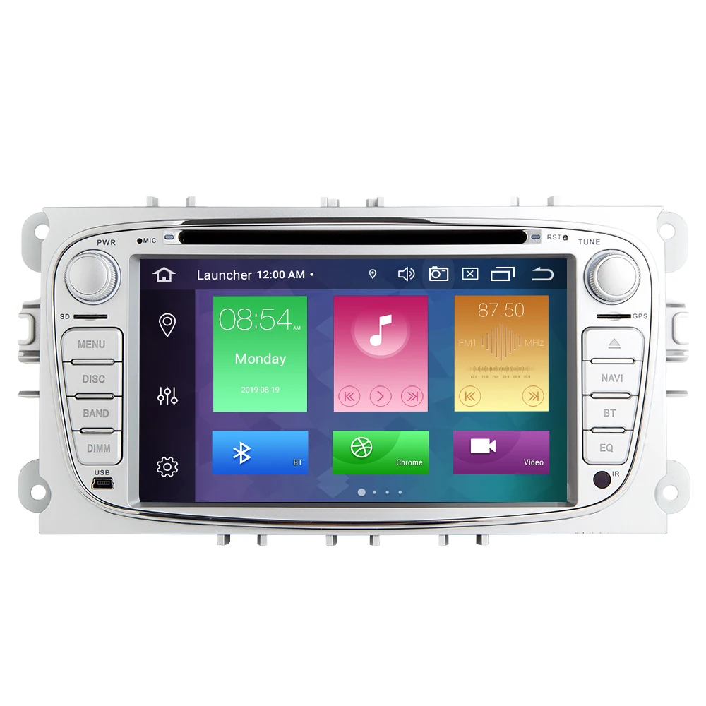 4G 64 Гб 2 din Android 9 автомобильный Радио мультимедиа для Ford Focus 2 3 mk2 Mondeo 4 Kuga Fiesta Transit подключения S-MAXC-MAX8 Core IPSDSP