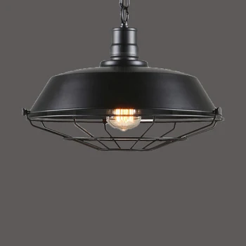 

360mm Vintage Loft pendant lamp warehouse droplight dinning room bar corridor pub study cafe lamp light cage hanging chandelier
