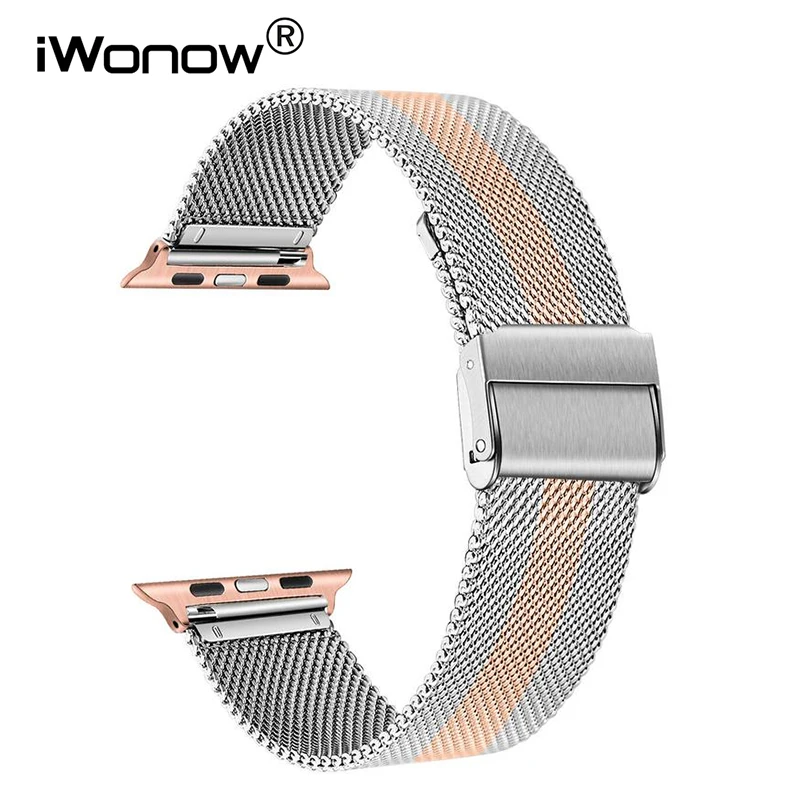 

Milanese Loop Stainless Steel Watchband for Apple Watch iWatch Series 5 4 3 2 1 44mm 40mm 42mm 38mm Band Mesh Strap Bracelet