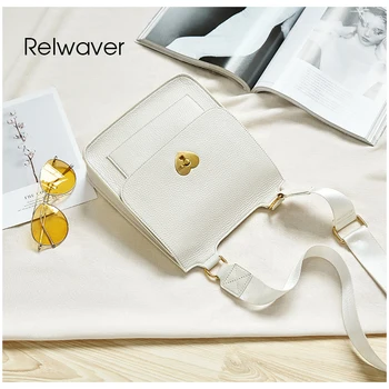 

flap bag cow leather white women bag heart shape lock minimalist style crossbody bags for women female fashion party shoulder