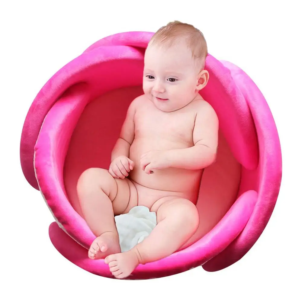 Coussin de bain pour bébé - Douce - Coussin de bain - 5 pétales de fleurs -  Coussin de bain pour bébé - Pour enfants de 0 à 6 mois