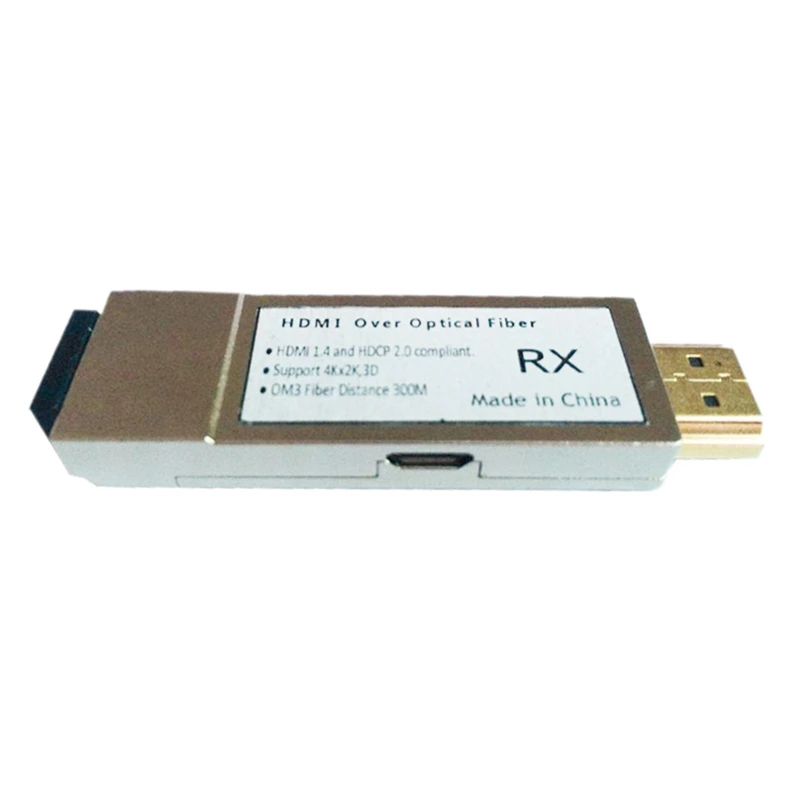 

Mini HDMI Optic Fiber Extender OM3 4Kx2K 300M Multimode Cable Fiber Optical HDMI Converter