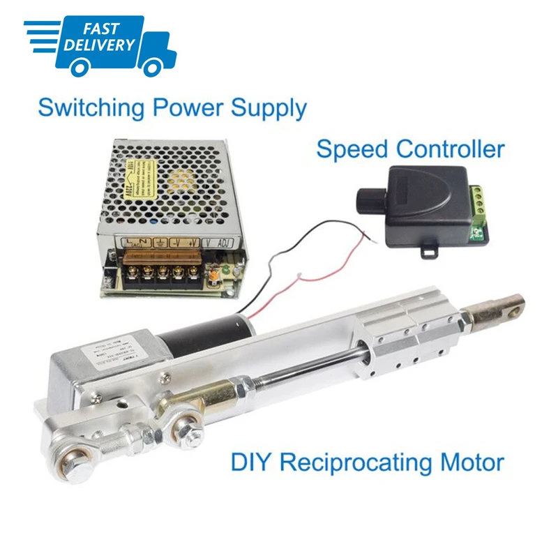 Быстрая доставка DIY DC 12V 24V линейный привод возвратно поступательный
