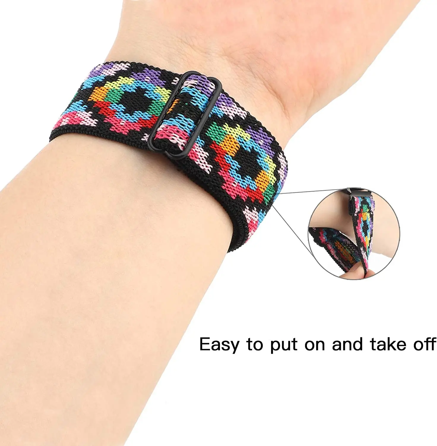 Adjustable Nylon Smartwatch Strap in 20mm/22mm Sizes