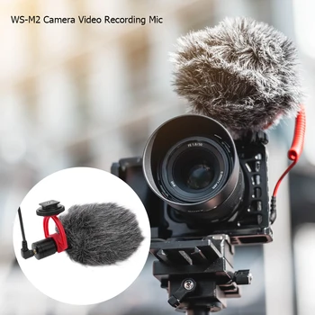 

Camera Video Recording Mic for DSLR Camera Vedio Cardioid Microphone for BOYA BY-MM1 WS-M2 Interpolation TRRS Connectors