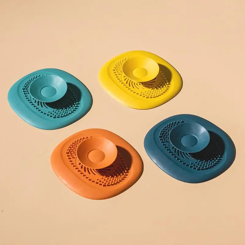 Bathroom Accessories Set Silicone Sink Drain Strainer Deodorant Plug Hair Catchers Rubber Shower Bathtub Floor Filter Water Stopper