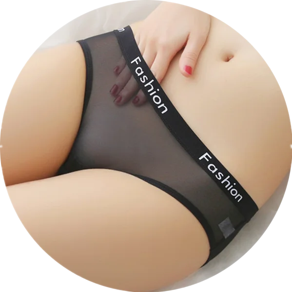 H07 black Модные женские сетчатые прозрачные трусики с низкой посадкой женское нижнее белье бесшовные трусы для девочек трусы HP07 - Цвет: H07 black