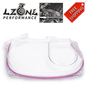 

FREE SHIPPING - Clear Cam Gear Cover Timing Belt Pulley For Mitsubishi Lancer Evolution EVO 9 IX Mivec 4G63 JR6334