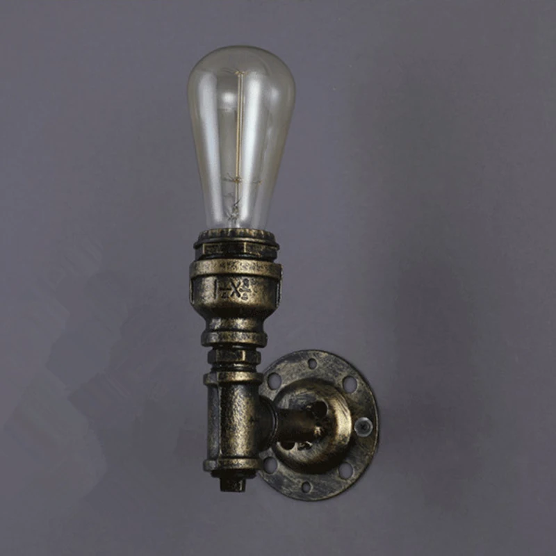Vintage Industrial Rustic Unique Tap Style Wall Light Waterpipe Lamps Socket New
