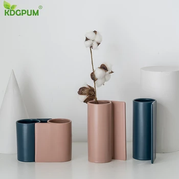 

Ceramic Vase Hydroponic Flower Pot Living Room Dried Flower Flower Arrangement Decorative Flower Pot Home Wedding Accessories