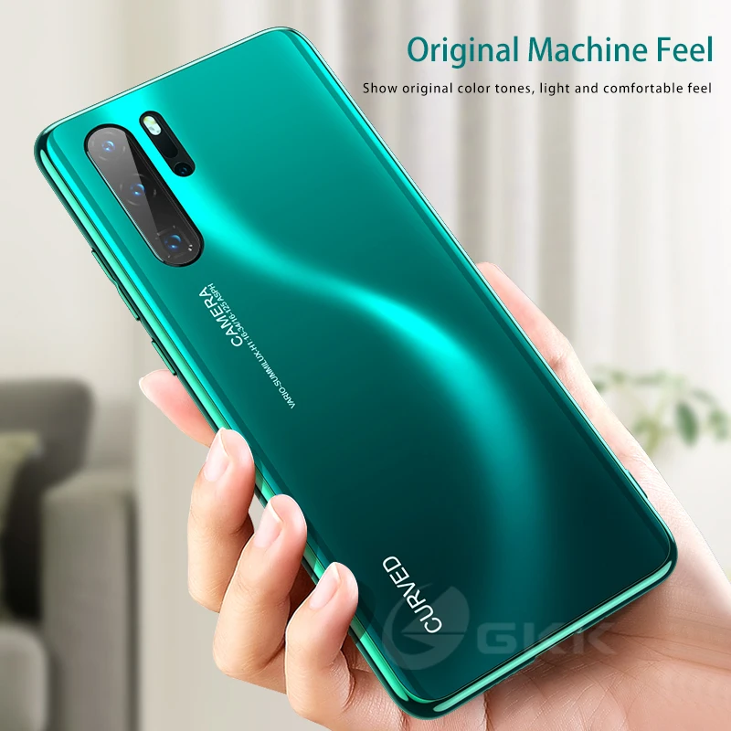 GKK чехол для huawei P30 Pro Чехол Из Закаленного градиентного стекла с мягким краем оптический чехол с покрытием для huawei P30 Pro Чехол Coque Fundas