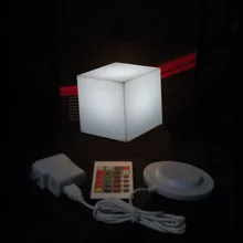 RGB перезаряжаемая светодиодная подсветка мебель дистанционное управление внешний светодиодный куб стул бар KTV Pub пластиковые столы освещение AC80-265V