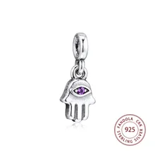 ME серия подходит для браслета Pandora Argent 925 пробы серебро моя Хамса рука болтаются Подвески бусины для изготовления ювелирных изделий perles