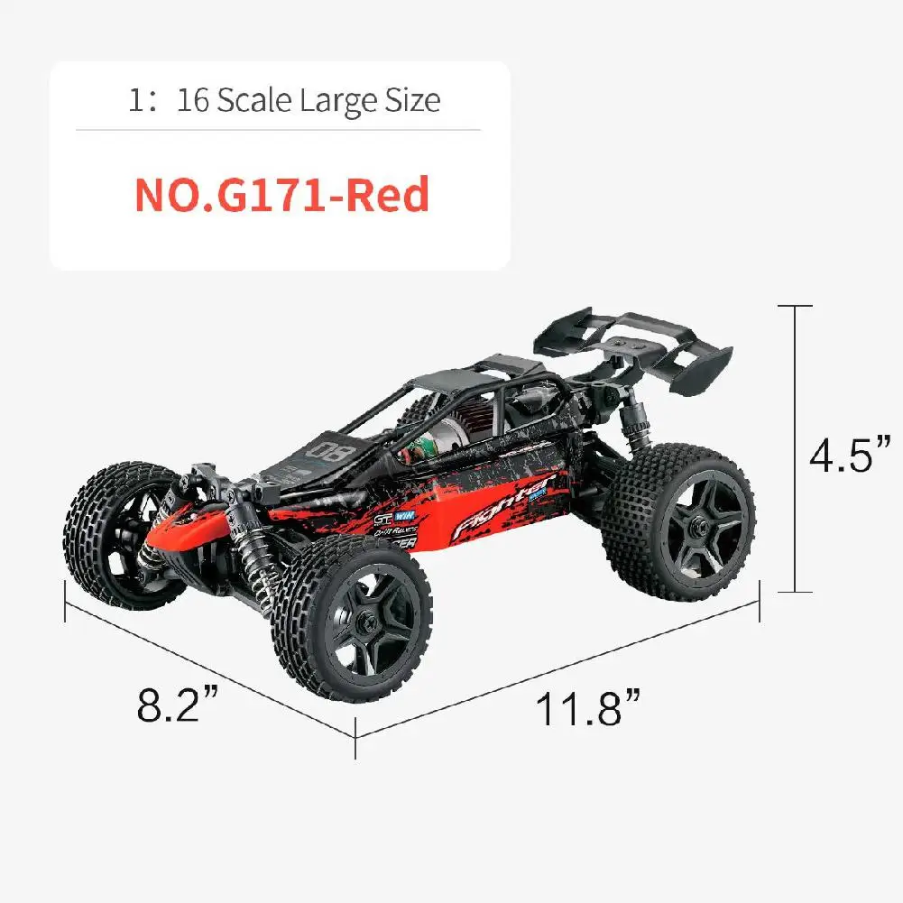 TPFOCUS Kids Boys G171 1:16 высокоскоростная машинка с дистанционным управлением, 2,4 г, четыре колеса, скалолазание, радиоуправляемая машина, игрушки 40 км/ч