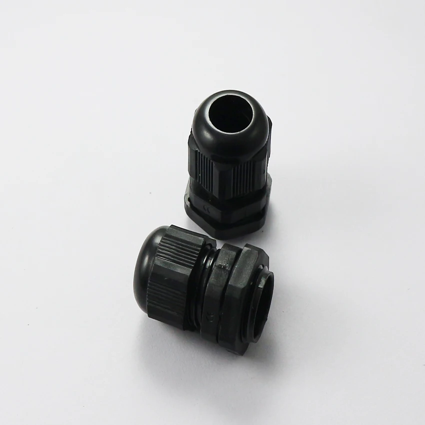 Waterproof Cable Gland 5pcs entry IP68 PG 21 25 29 36 42 48 63 M12 16 18 20 22 24 25 27 30 32 36 40 Nylon Plastic Connector