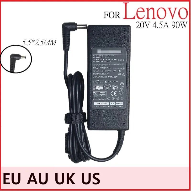 20V 4.5A 5.5*2.5 Laptop Ac Adapter Charger for Lenovo Ideapad Y471P Y480 Y485 Y485P Y500 Y510 Y510P Y530 Y550 Y550A | Компьютеры и
