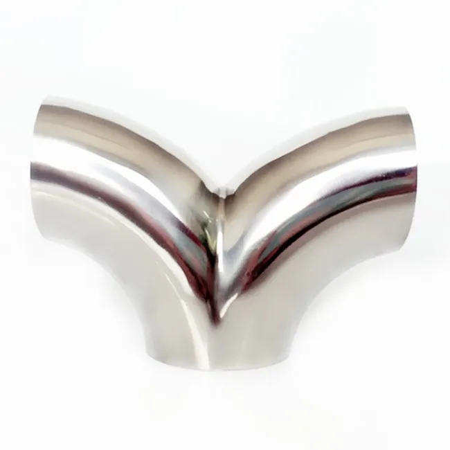 

19-89mm Pipe OD Butt Welding Y-Shaped Elbow 3 Way SUS 304 Stainless Sanitary Fitting Spliter Homebrew Beer Wine