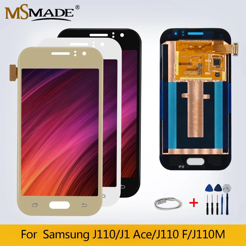 J110 ЖК-дисплей для Samsung Galaxy J1 Ace J110 J110H J110F J110M ЖК-дисплей с сенсорным экраном дигитайзер Запасные части