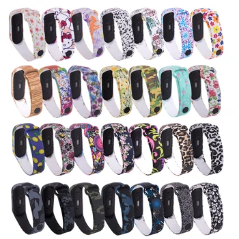 

Colorful flowers Mi Band 4 Strap Bracelet Replacement for Xiaomi miband 3 4 Universal silicone wrist strap mi3 belt