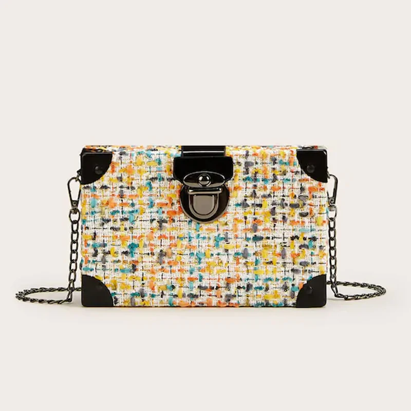 

2019 Rainbow Wool Fashion Pearl Woman Shoulder Bag