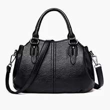 Женские винтажные сумки из искусственной кожи, элегантная женская трехслойная вместительная сумка через плечо с длинным плечевым ремнем