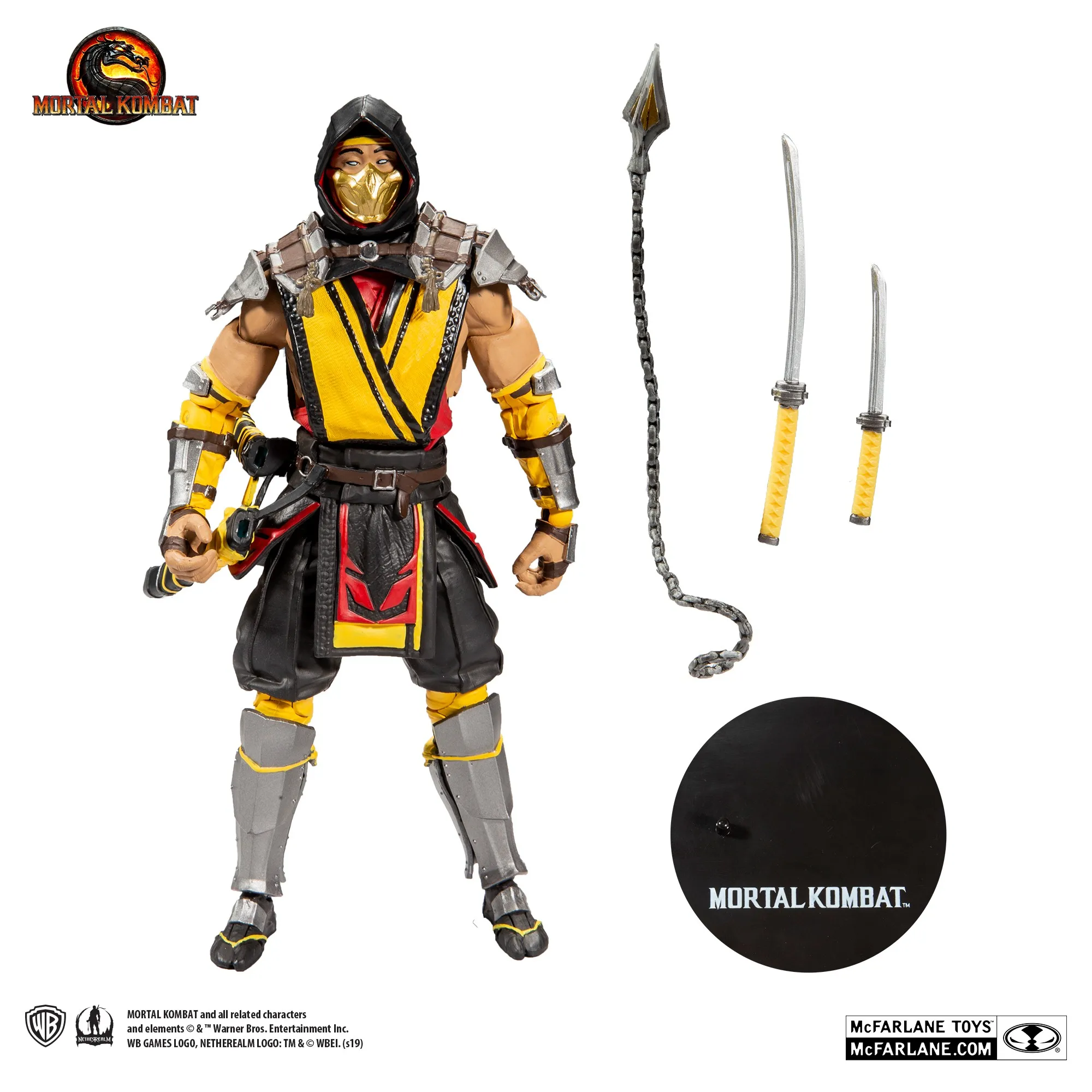 Экшн-фигурки McFarlane Mortal Kombat SCORPION игрушки 17 см | Игрушки и хобби