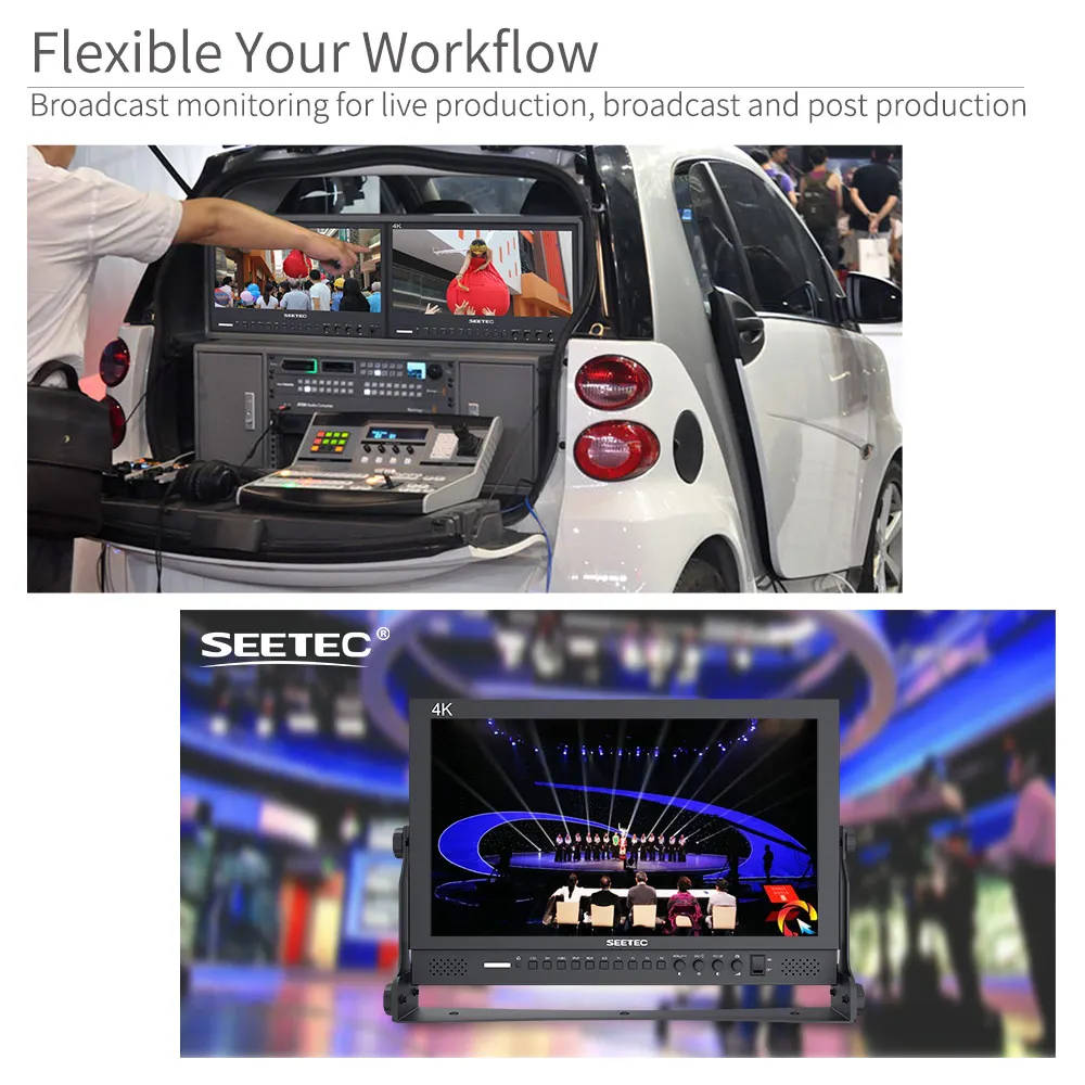 Seetec 4K173-9HSD-192( P173-9HSD) 17,3 дюймов ips алюминий 1920x1080 FHD 3G-SDI HDMI 4K широковещательный монитор+ AV YpbPr
