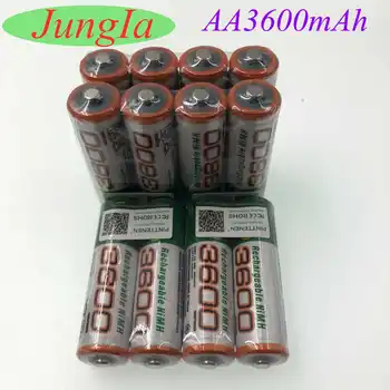 

4/8/12 PCS New 1.2V AA Rechargeable Battery 3600mAh NI-MH AA Replacement Battery For Toys Camera Microphone