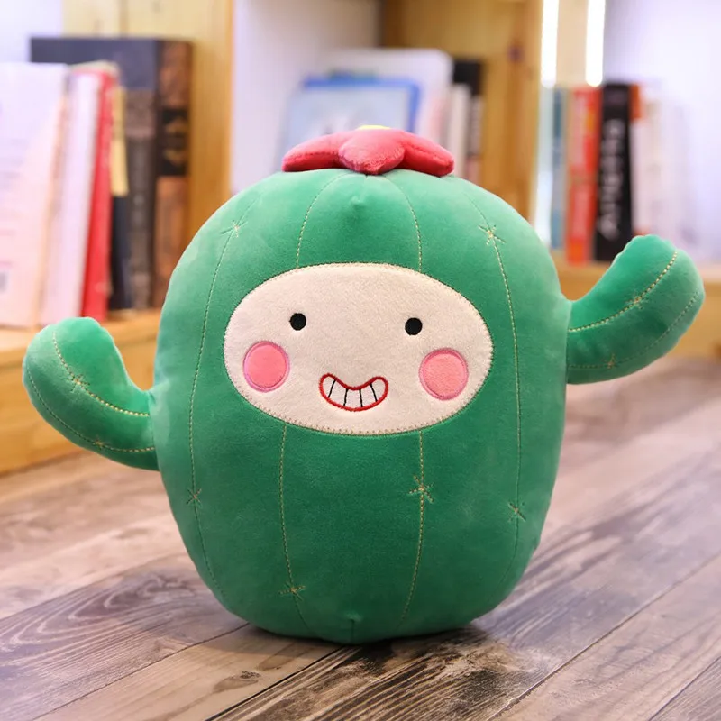 Silly cactus stuffed plant plush Pillow toys down cotton soft doll sleeping Cushion birthday present