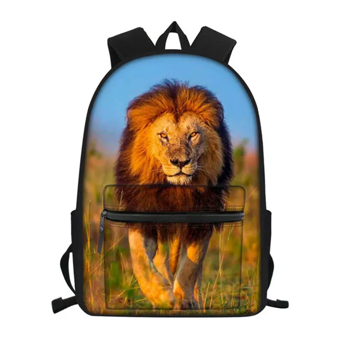 Fashion Animal Lion Pattern Women Men Multifunctional Backpack School Bagpack Mochila Escolar Custom Your Style Drop Shipping