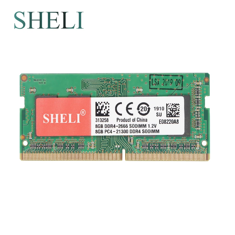 SHELI записные книжки память 4 Гб 1RX8 PC4-17000S DDR4 2133 МГц 8 Гб 1RX16 PC4-19200S DDR4 2400 МГц 16 Гб 2RX8 PC4-19200S DDR4 2400 МГц