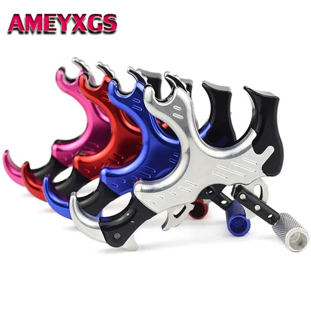 US $73.95 Compound Release Finger Thumb Caliper Trigger Grip Hunting Bows Release Hunting Shoot