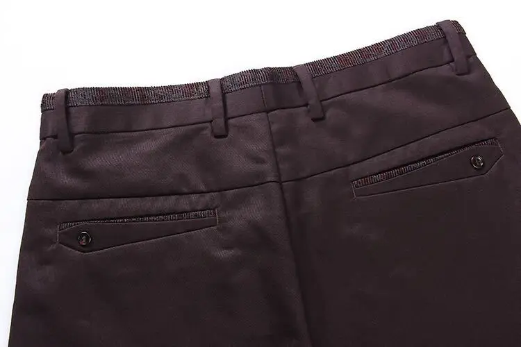 2018 Весна Новый стиль Для мужчин Бизнес повседневные штаны для стройных в Корейском стиле-Стиль прямые милые штаны Для мужчин брюки тренд