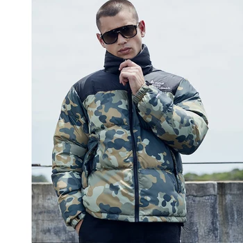 

Cotton Coat Young MEN'S Outdoor Winter Coat New Style Stand Collar Camouflage Cotton-padded Clothes Men's
