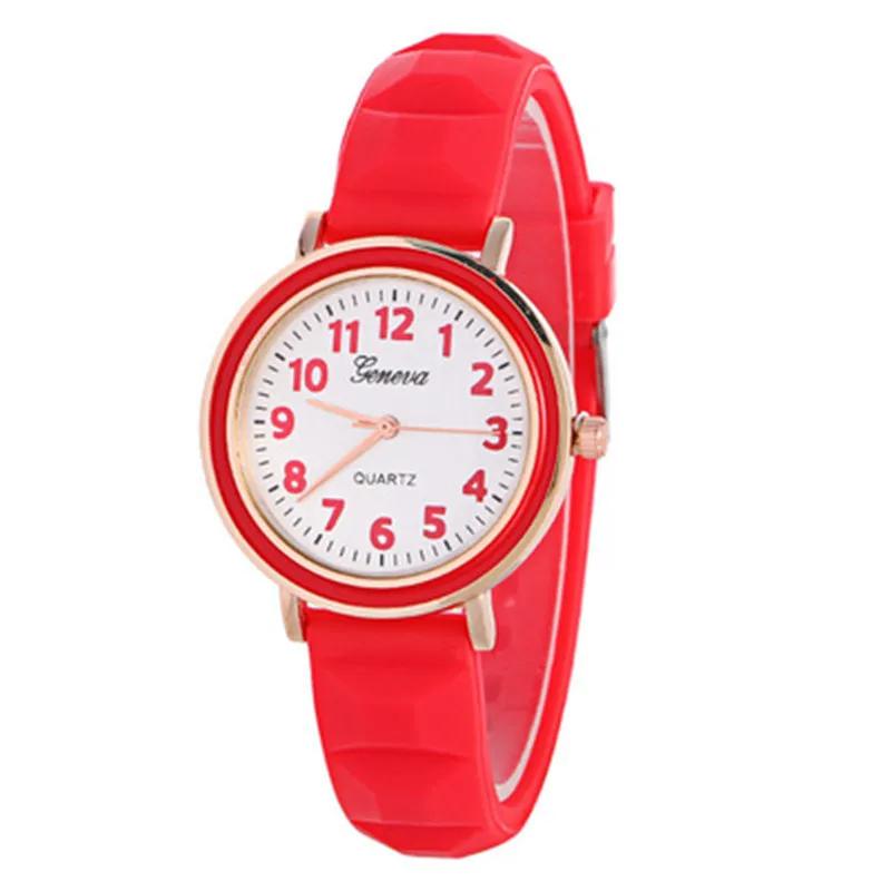 

Geneva Silicone Watch Women's Fine Watch Strap with Numbers Measuring Ladies' Watch Europe And America Fashion Watch Wholesale